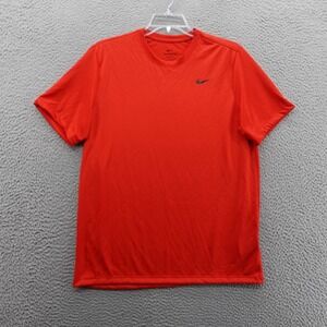 Nike Dri Fit Training‎ Tee Shirt Large Red Mens Activewear Short Sleeve NEW